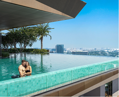 Hyderabad's Highest Infinity Pool